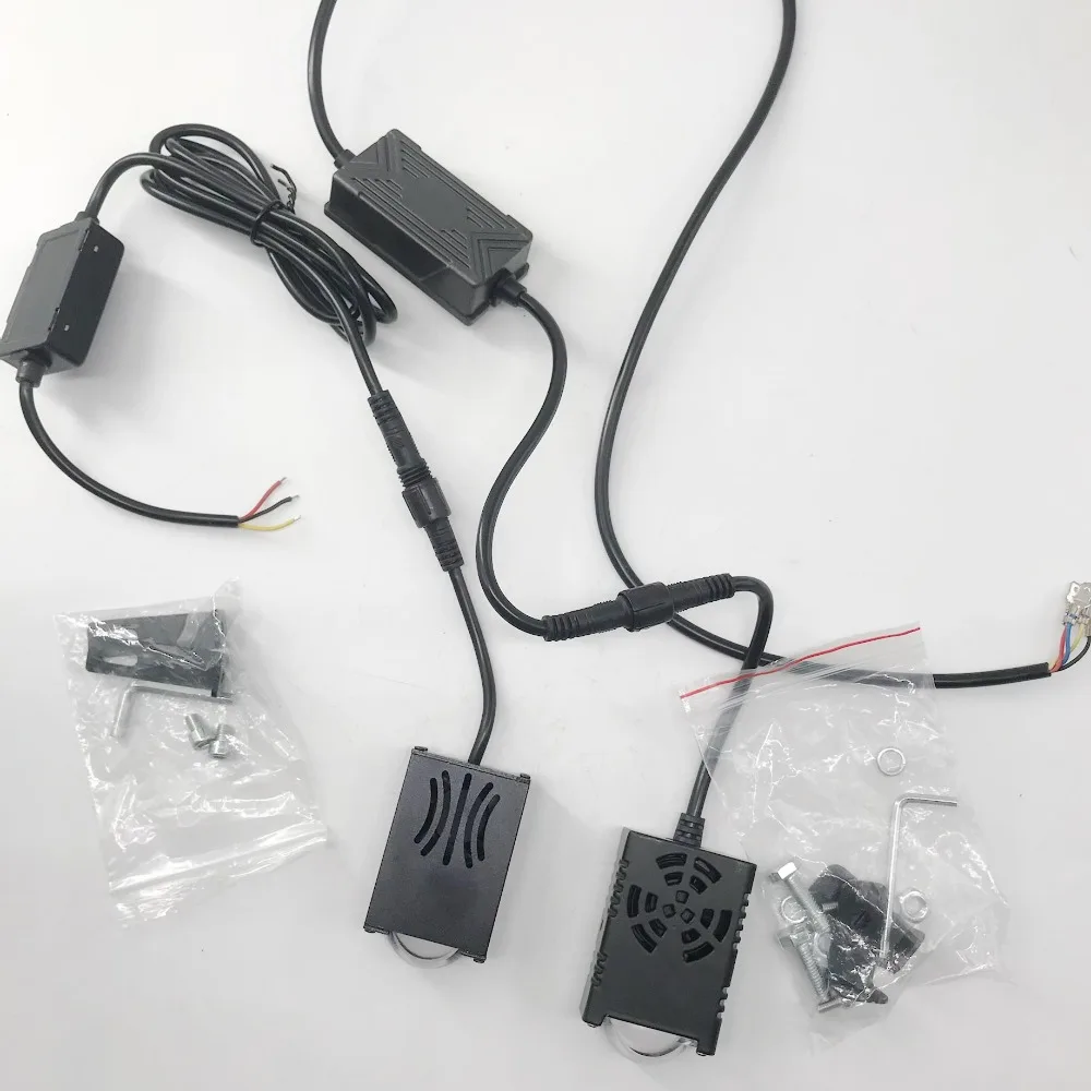 Автомобильная решетка, мини-матричная лазерная фара, сетчатая решетка, желто-белый светодиодный прожектор для мотоцикла, высокая видимость, всепогодная