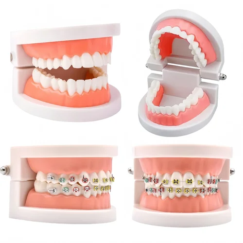 Modelo de dientes estándar Dental, modelo de enseñanza de dentadura de ortodoncia, suministros de estudio Dental, herramienta de enseñanza de laboratorio de odontología profesional