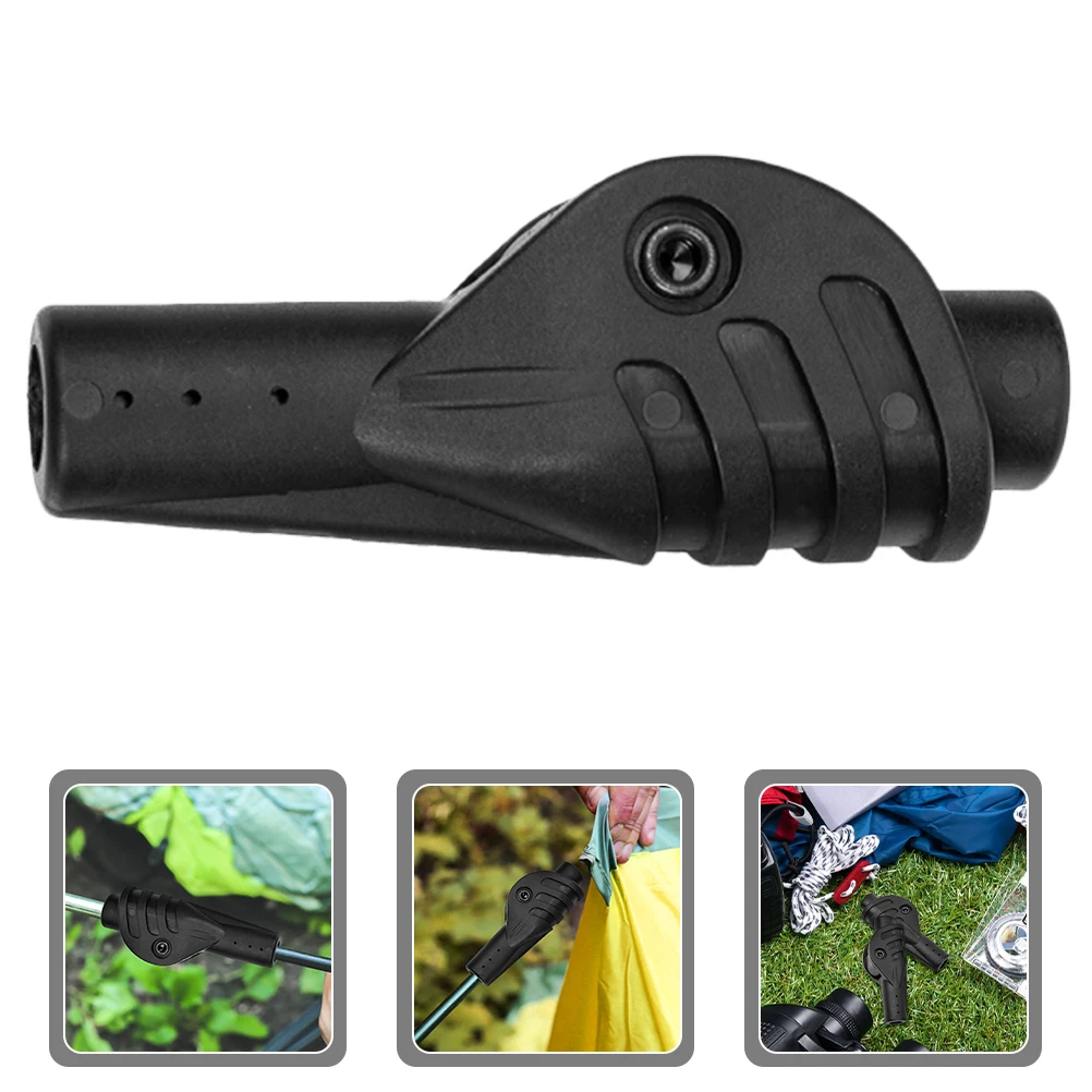 

4 Pcs Tent Support Pole Joint Connectors Camping Rod Canopy Replacement Parts Plastic