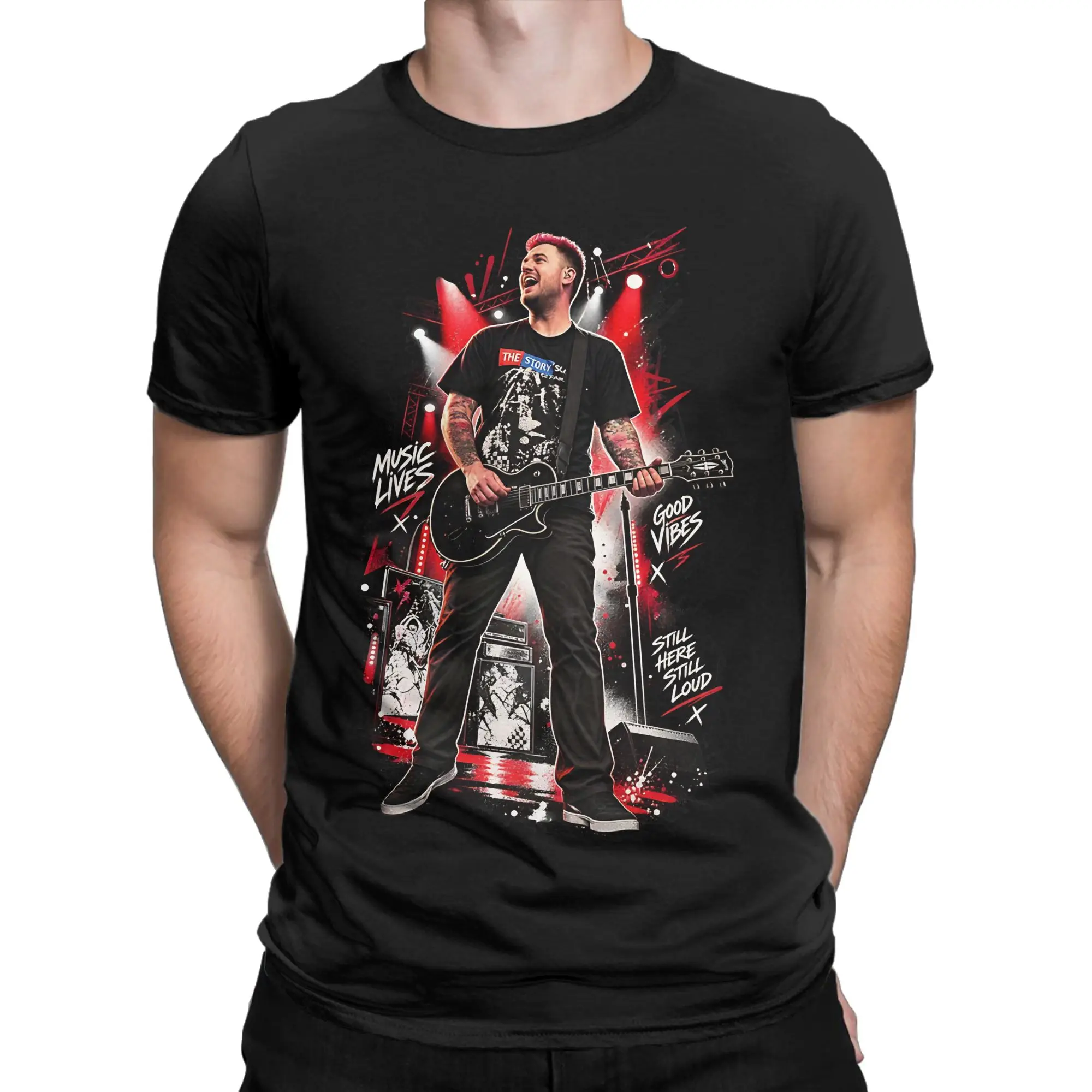 Men Women T-Shirts Rip Chad Gilbert Guitarist Funny 100% Cotton Tee Shirt Short Sleeve  T Shirts Crew Neck Clothes Plus Size