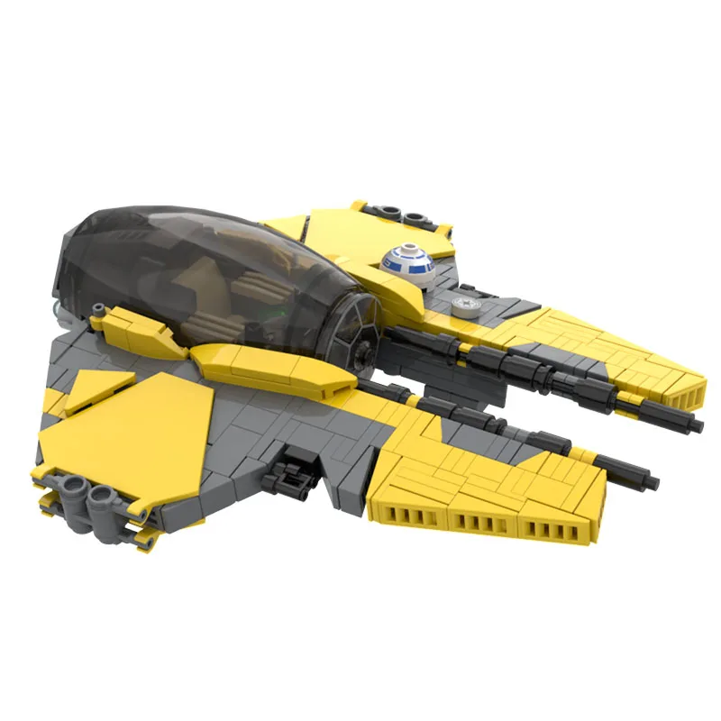 

399PCS MOC Star Battle Eta-2 Actis Class Interceptor Spaceship Model Building Blocks Stacking Bricks Creative Kid Toy Gift Diy