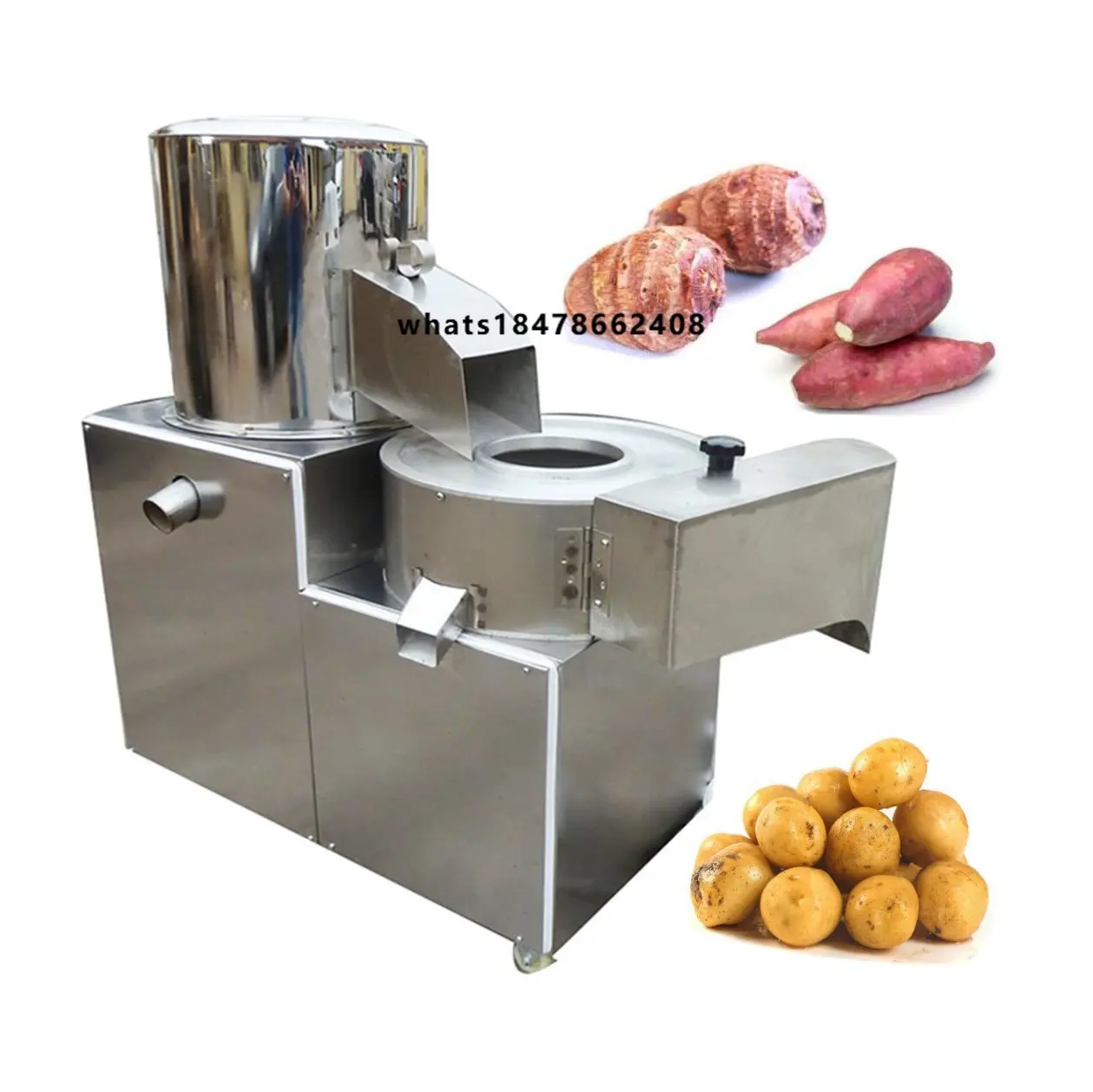 Potato Peeling and Cutting Machine - Automatic  & Vegetable Slicer for Fresh Produce