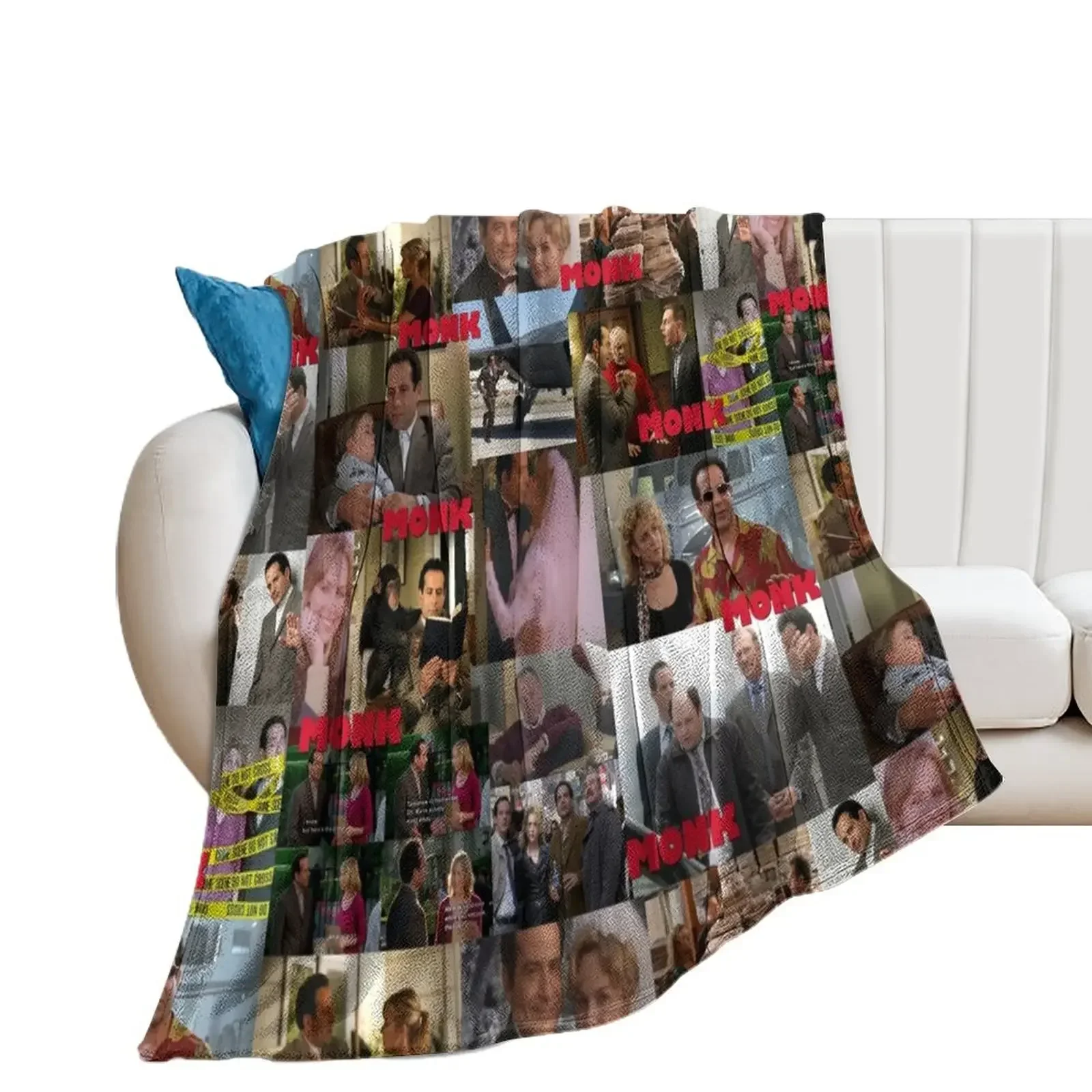 Monk Collage Throw Blanket For Sofa Thin Summer Blankets