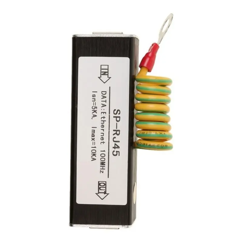 Gigabit Waterproof Single Network Lightning Protection Device RJ45 Surge 1CH Thunder Preventer For CCTV IP POE Cameras