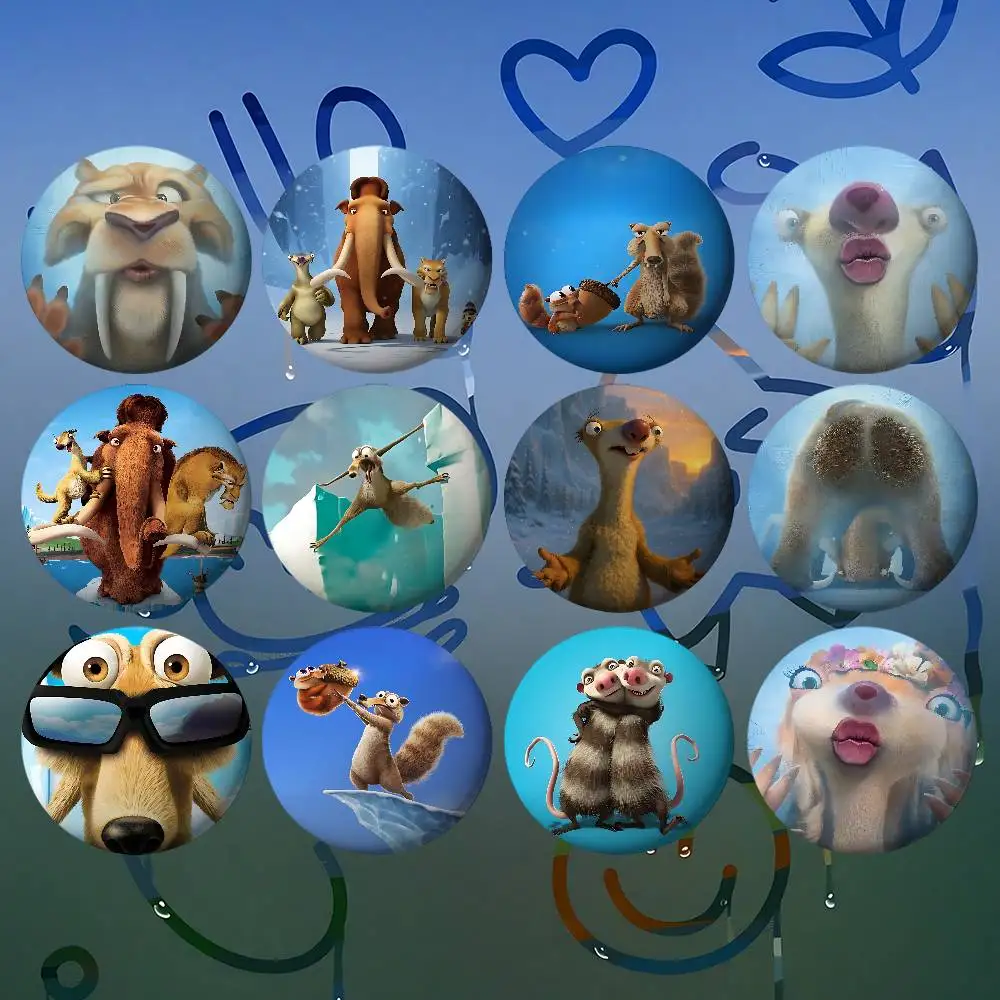 

Amine I-Ices Ages Brooches Stylish Ornament Pins Exquisite Round Badge Bag Accessories Jewelry Gifts