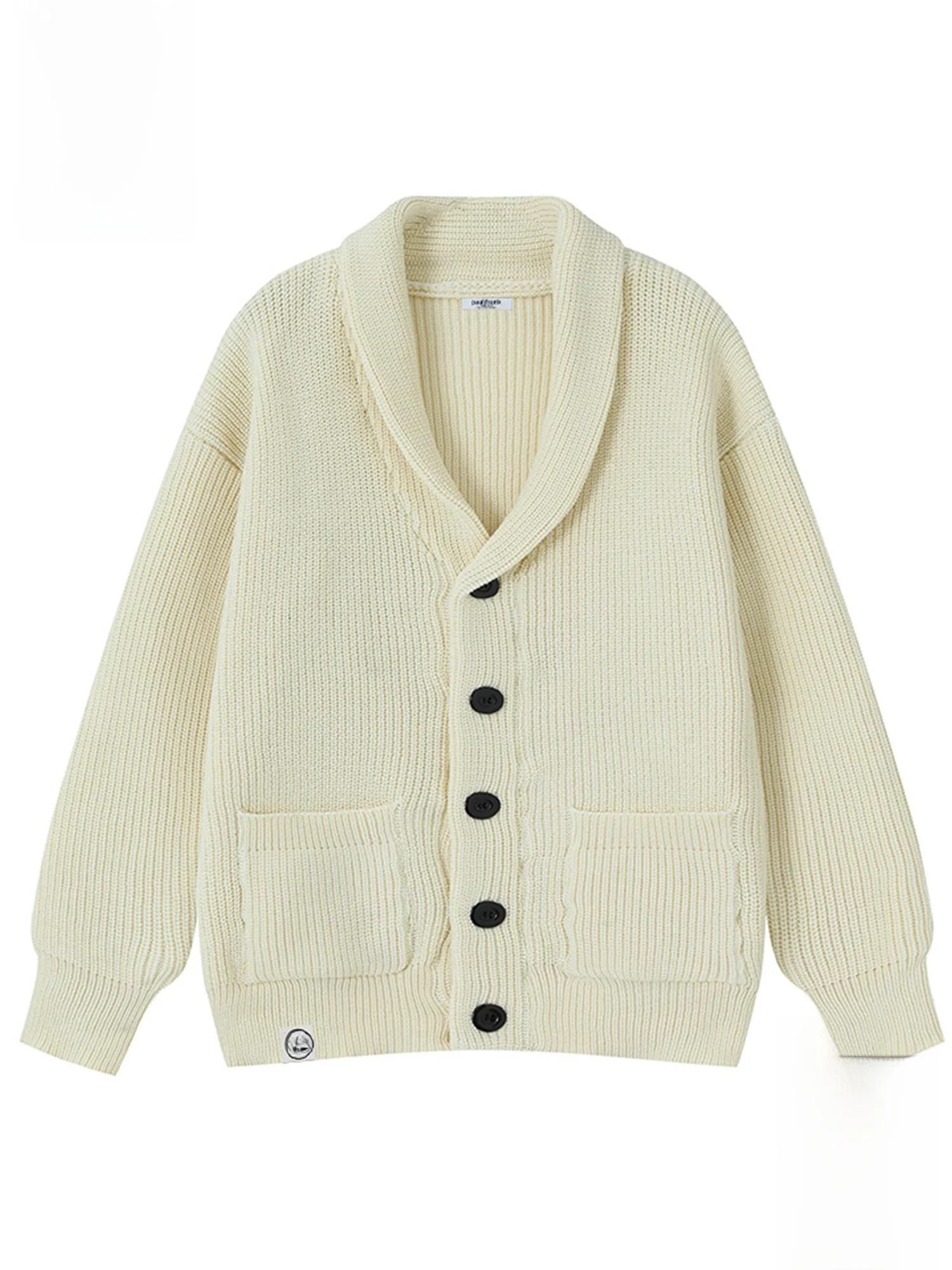 

PaulFrank Men's Knitted V-Ne Open Cardigan Warm Loose Casual Sweater Retro Briti Sle for Autumn Winter Couple's Clothes