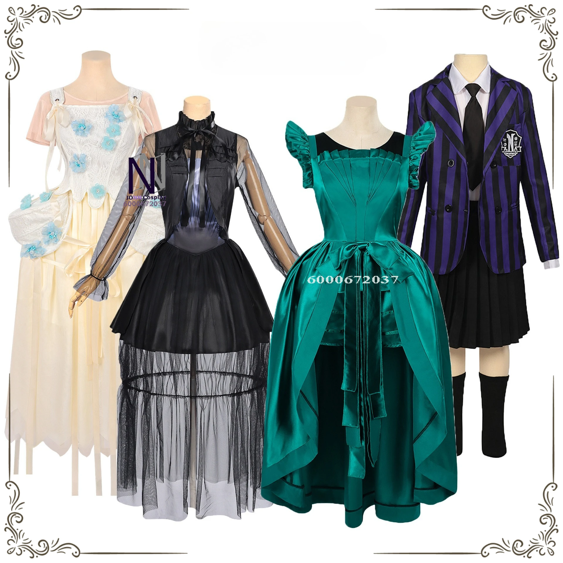 

Hot Movie Character Cosplay Costume Anime Agnes/Enid Role Playing Outfit Full Set Dress for Women Adult Comic Con Party Outfit