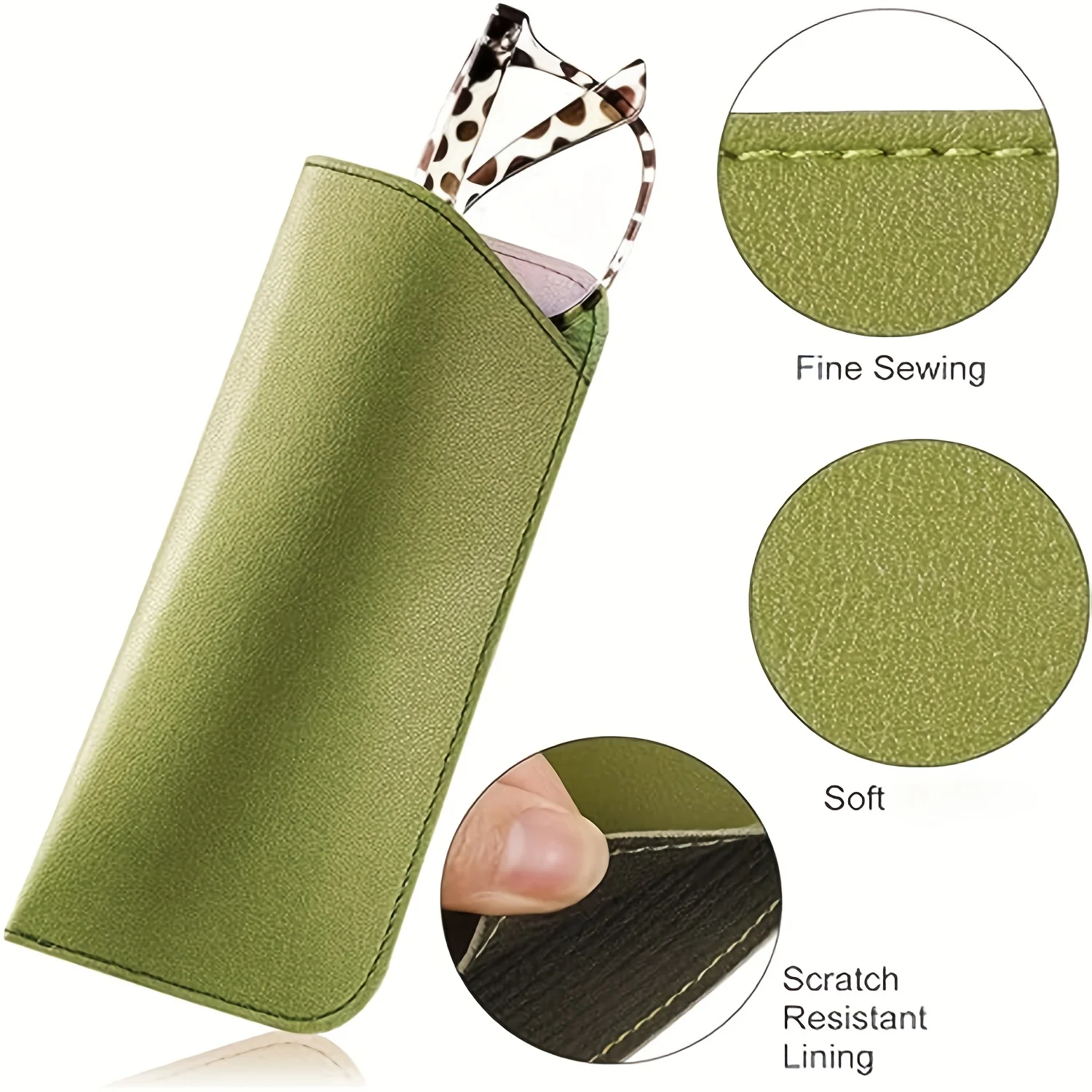 6pcs Glasses Cases Eyeglass Cases Glasses Pouch Travel Glasses Case for Women and Men