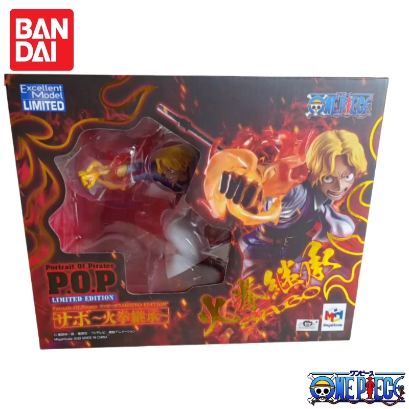 

In Stock Bandai Original Pop One Piece Sabo Action Figure Model Doll Brand New Boxed Anime Characters Toys Model Garage