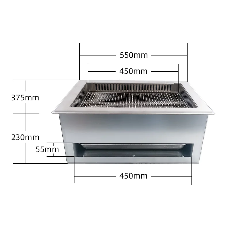 Suitable for Restaurant Stainless Steel Electric Grill Unit