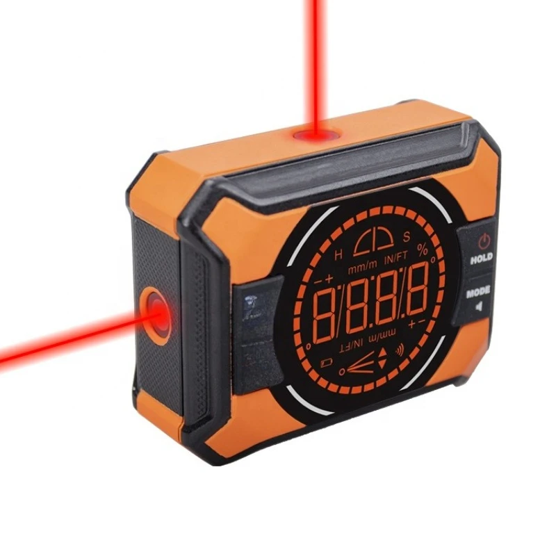 

digital angle ruler with 2 laser lines, IP54 digital inclinometer level, Light Emitting Diode display digital angle ruler