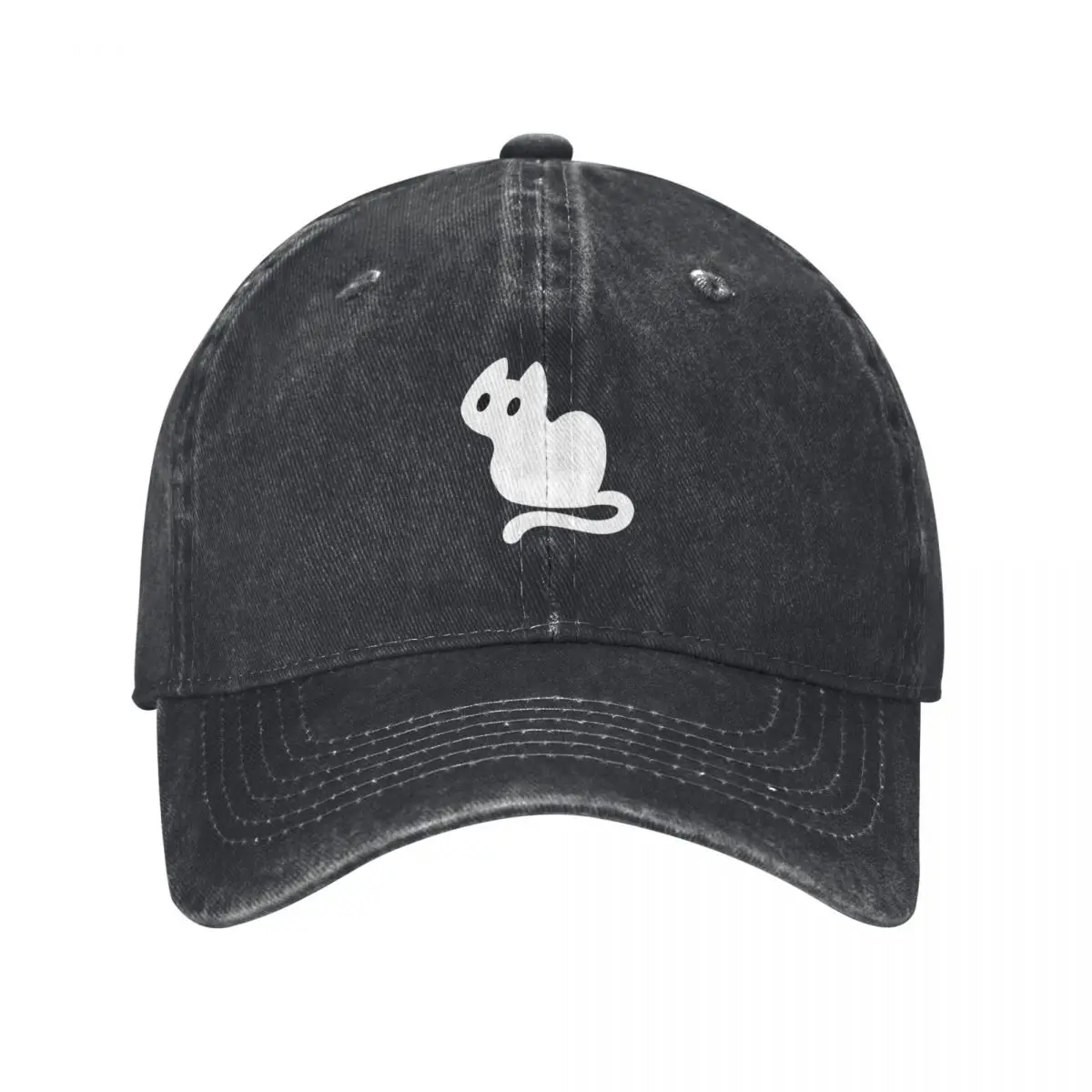 Sitting White Cat Baseball Cap Brand Man cap Hat Man Luxury Caps Women Men's