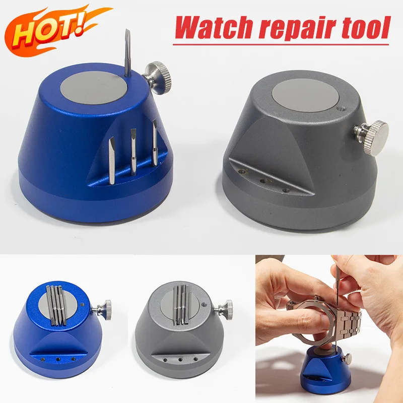 Watch Repair Metal 6730 Watch Strap Screw Table Repair Assembly Disassembly Holder Tool Watch Bidirectional Screw Fixing Table
