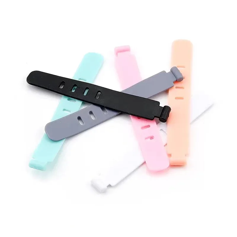 20/PCS Cable Organizer Ties Clip Charger Cord Management Silicone Wire Manager Mouse Earphone Holder Data Line Winder Straps image 6