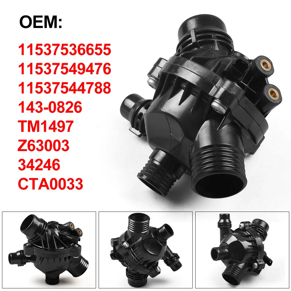 

For BMW Part Engine Coolant Thermostat W/Housing Assembly Replacement 11537536655, 11537549476 11537544788