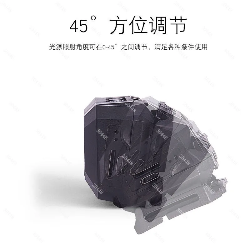 1080P HD Night Vision Headlamp Head-Mounted Outdoor Sports Camera for Bicycle Helmet DVR