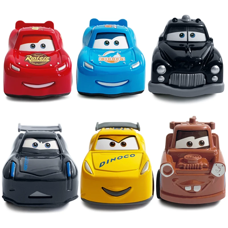 Pixar Cars 3 Cute Cartoon Alloy Toys Cars Lightning McQueen Storm Jackson Mater Sheriff Metal Die Casting Racing Toys Child Gift