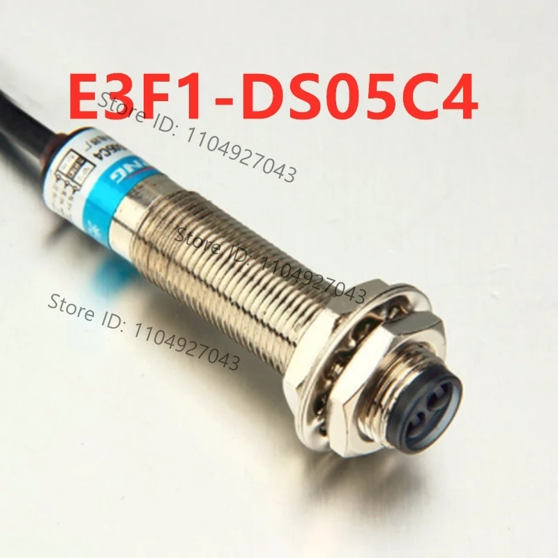 M12 Photoelectric Switch E3F1-DS05C4 DC NPN Three Wires Normally Open 12-24V 5 Cm