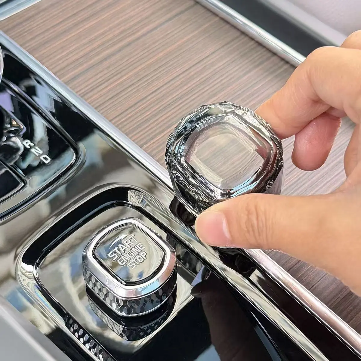Crystal Start Stop & Volume Knob Protective Cover For Volvo S60 V60 S90 V90 XC60 XC90 Interior Trim Modification Parts