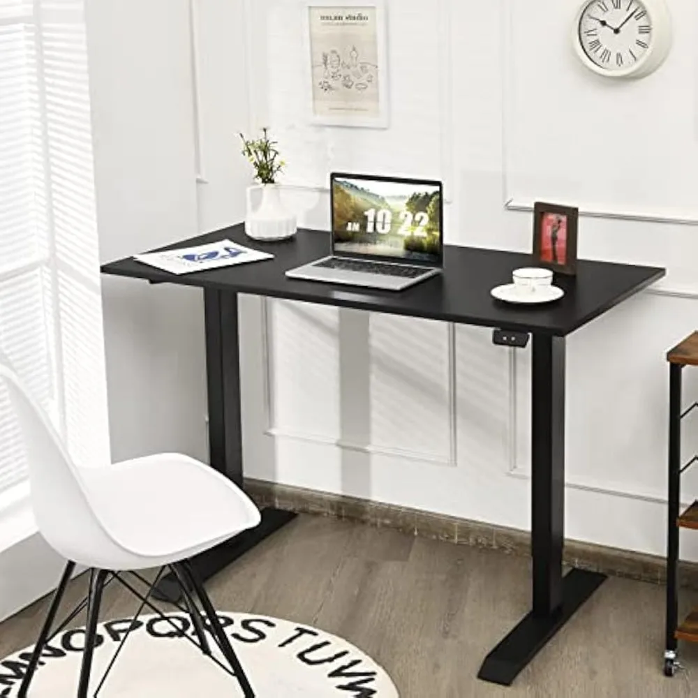 One-Piece Rectangular Solid Table Top, Universal Relevance Tabletop, Wood Office Countertop Standard and Standing Desk Frame