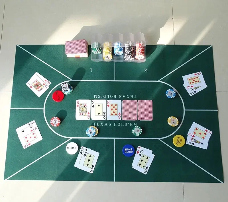 90x60 سنتيمتر الوجهين بوكر الجدول حصيرة تكساس هولدم وتيك بو لعبة بوكر الجدول حصيرة عدم الانزلاق مفرش المائدة الترفيه اكسسوارات #6