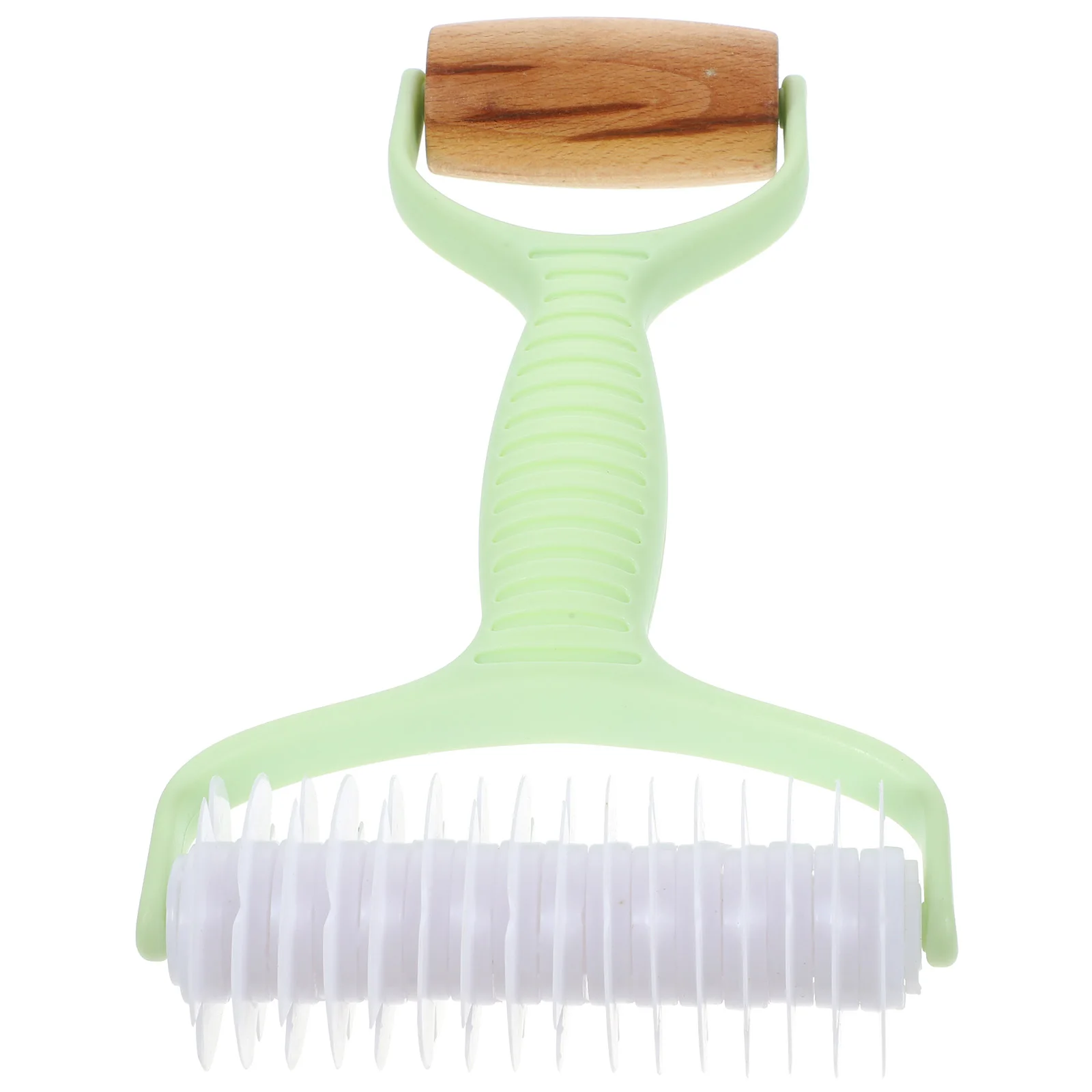 

Double Headed Mesh Rolling Pin Wood Pastry Green Plastic Handle Dough Roller Kitchen Baking Tool Non Stick Mat