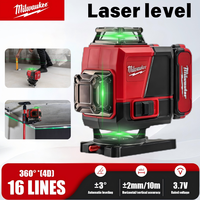 Milwaukee Laser level Indoor and Outdoor Measuring Tool 16 Lines/4D Horizontal And Vertical 360°Self-leveling Laser Levels Tools
