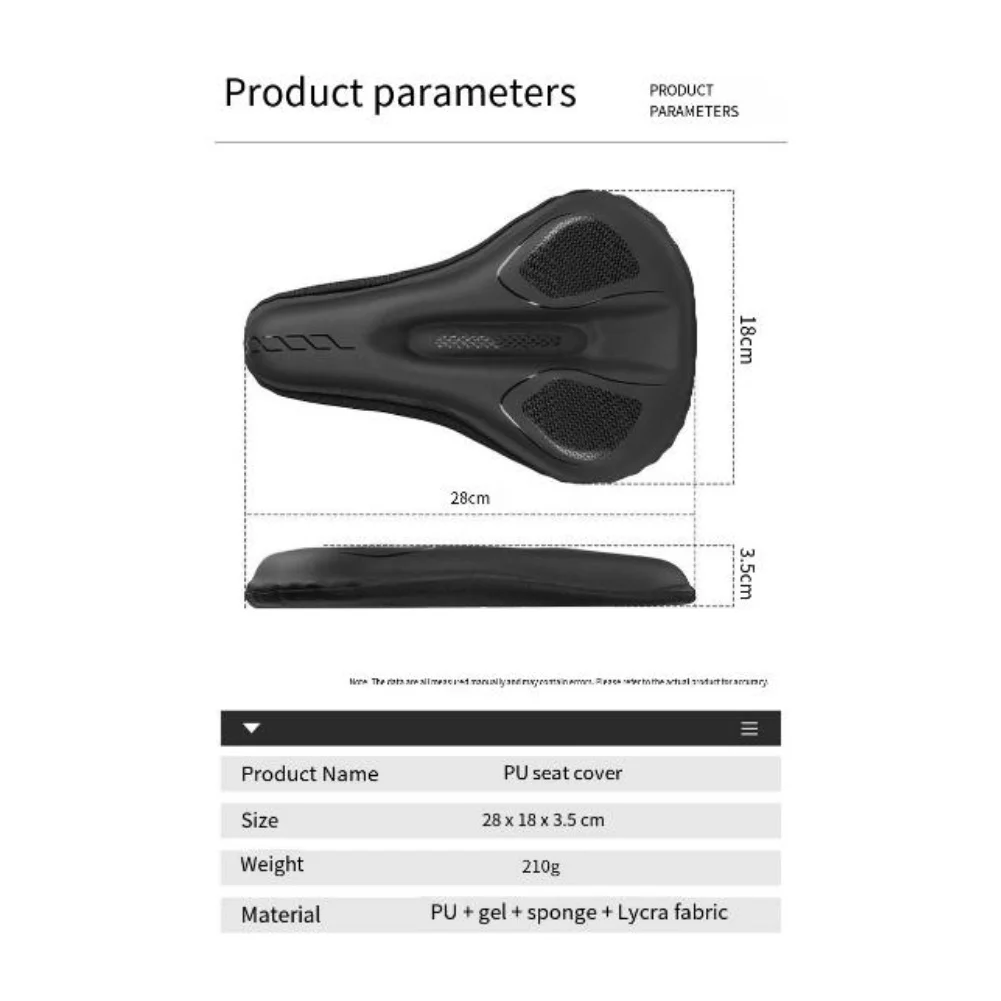 

1pc Waterproof Full Cover Bike Saddle Cushion High Elasticity Shock Absorption MTB Mountain Road Cycling Seat Bicycle Saddle