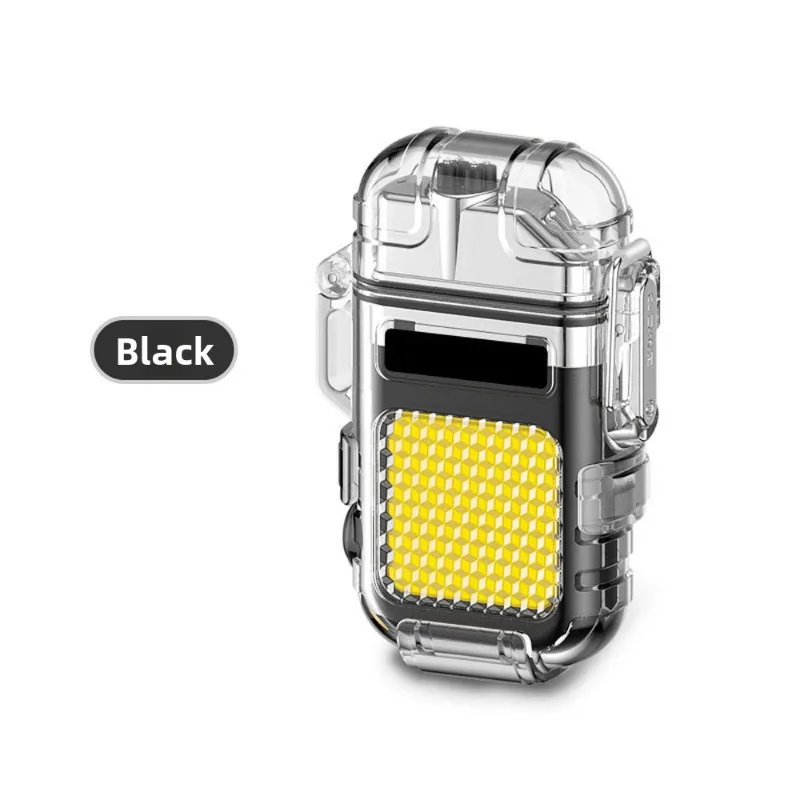 

Мини-дуговая зажигалка с брелоком-фонариком: ветрозащитная, перезаряжаемая от USB — компактная для кемпинга и ежедневного использования