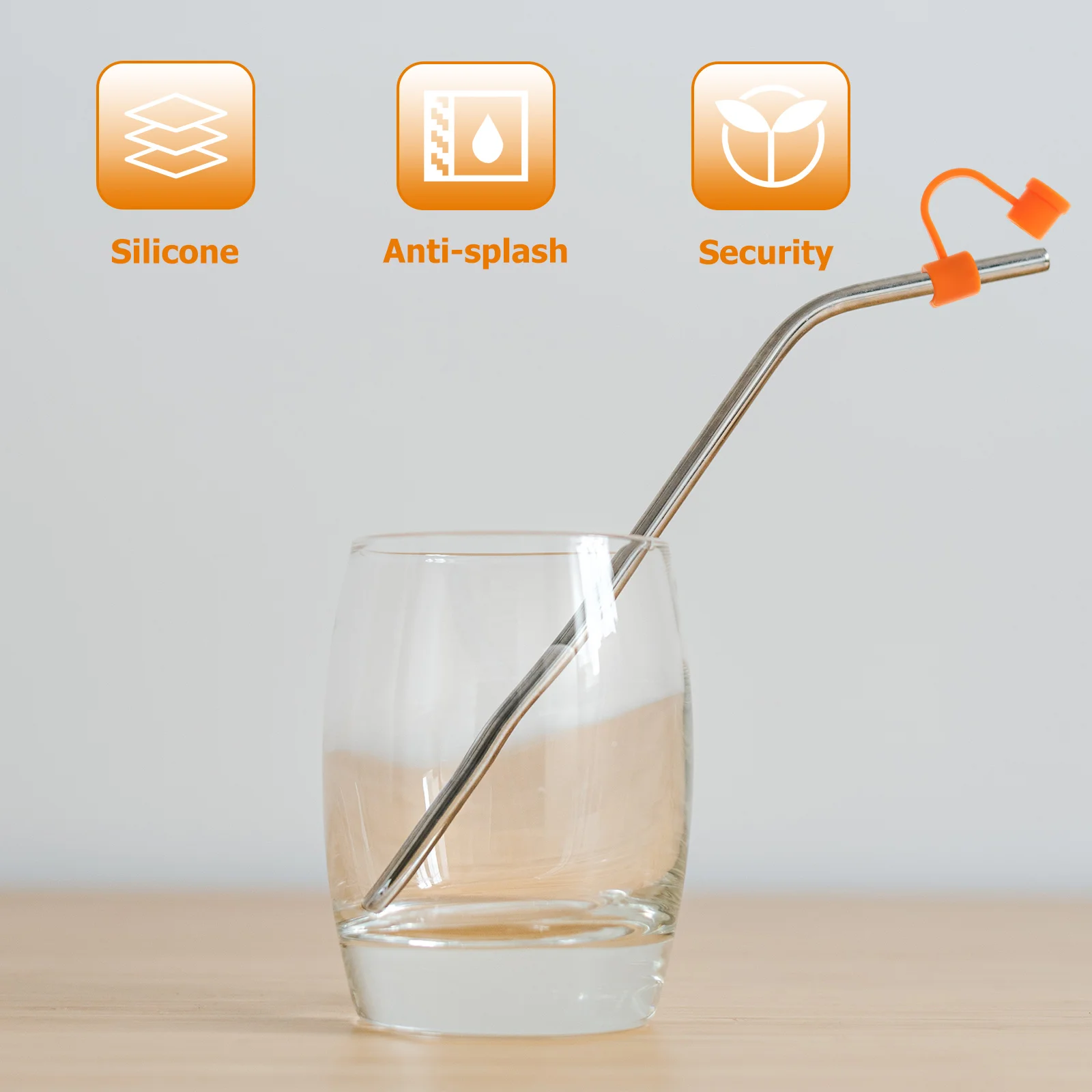 

Silicone Straw Tip Cover Reusable Drinking Stopper Plug Pink Tumbler Straws Caps Straw Tips Adorning Daily Use Clean Dust