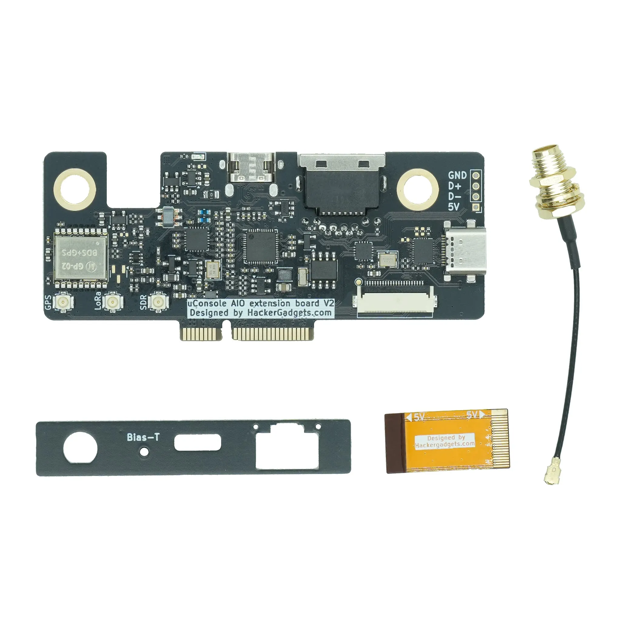 New UConsole AIO V2 Extension Board  (RTL-SDR/LoRa/GPS/RTC/USB Hub/USB 3.0/RJ45 Ethernet)