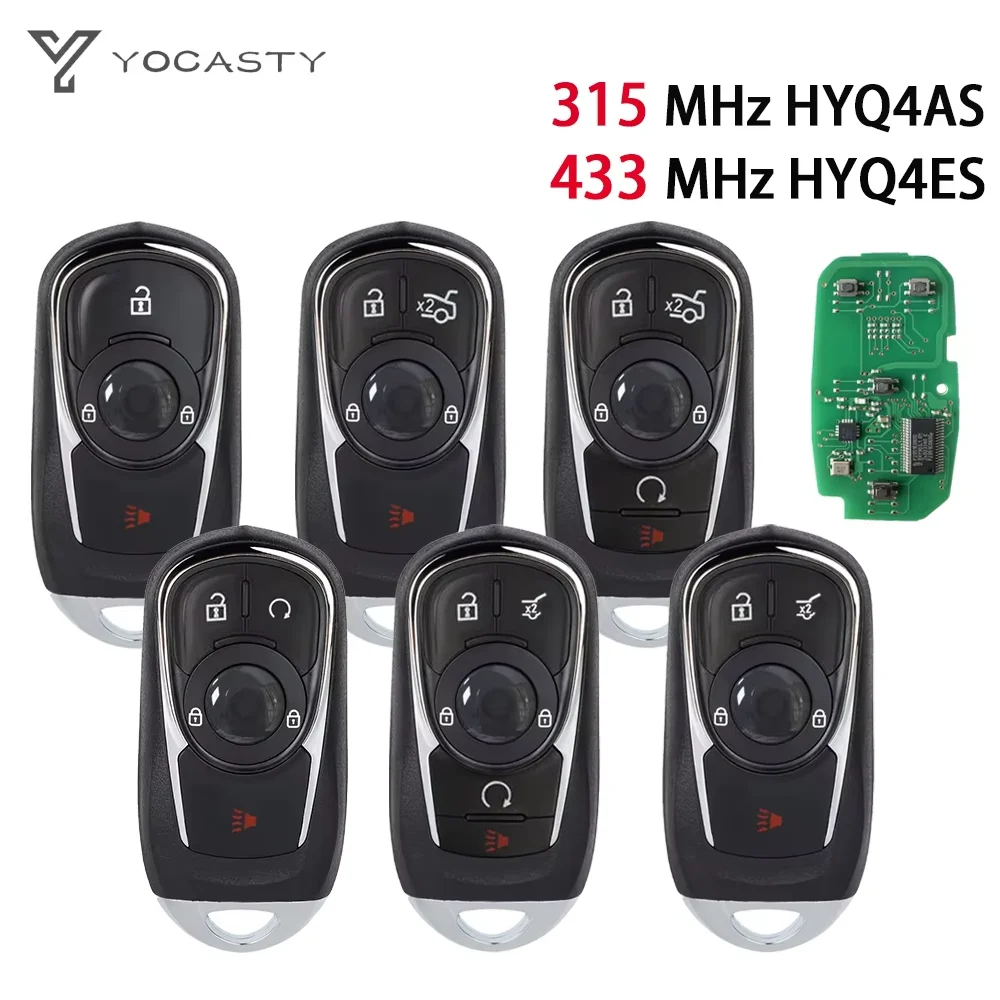 YOCASTY HYQ4ES HYQ4AS HYQ4EA Smart Remote Car Key Fob 315MHz 433MHZ PCF7941E For Buick Enclave Regal Encore GX Lacrosse Envision