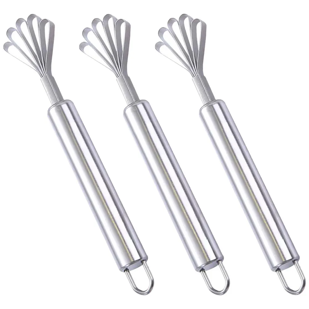 

3pcs Coconut Meat Planer Stainless Steel Scraper Shredder Grater Remover Kitchen Gadgets Easy Clean MultiFunction