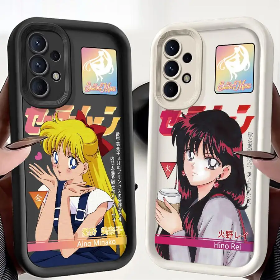 

Phone Case for Samsung Galaxy A34 A26 A22 A36 A33 A24 A13 A56 A32 A16 A23 A12 A14 Soft Cover Sailor Moon Love And Beauty