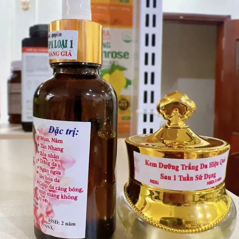 베트남산 미백 세트 콤보세럼페이스케미타이타오 얼굴 붓기 완화 여드름 제거 모공 축소