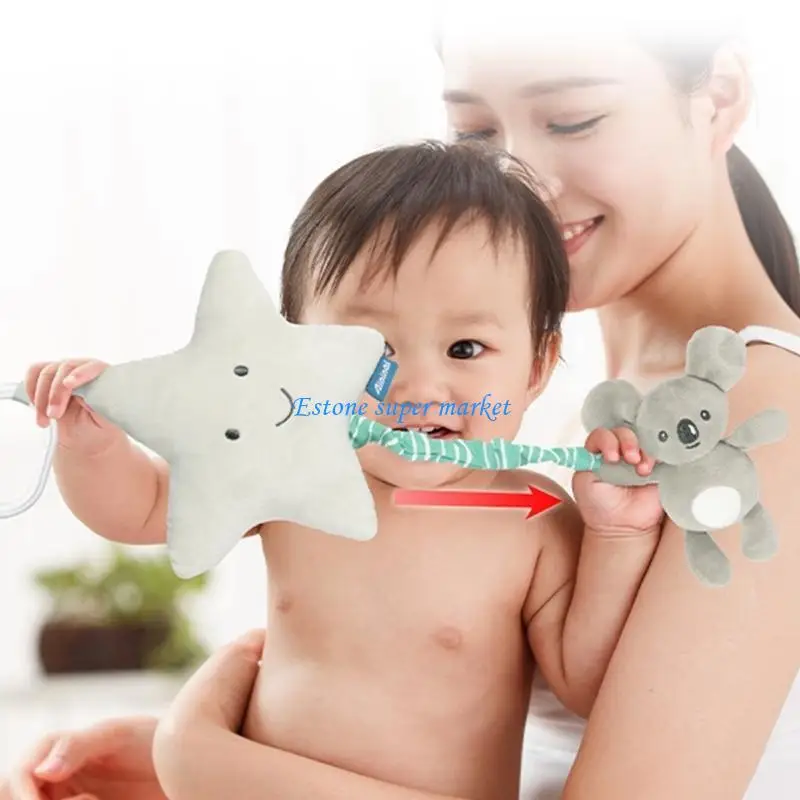 090B Baby Hanging Rattle Koalas/Lion/Conejo Forma captura Habilidad entrenamiento Cuna juguete