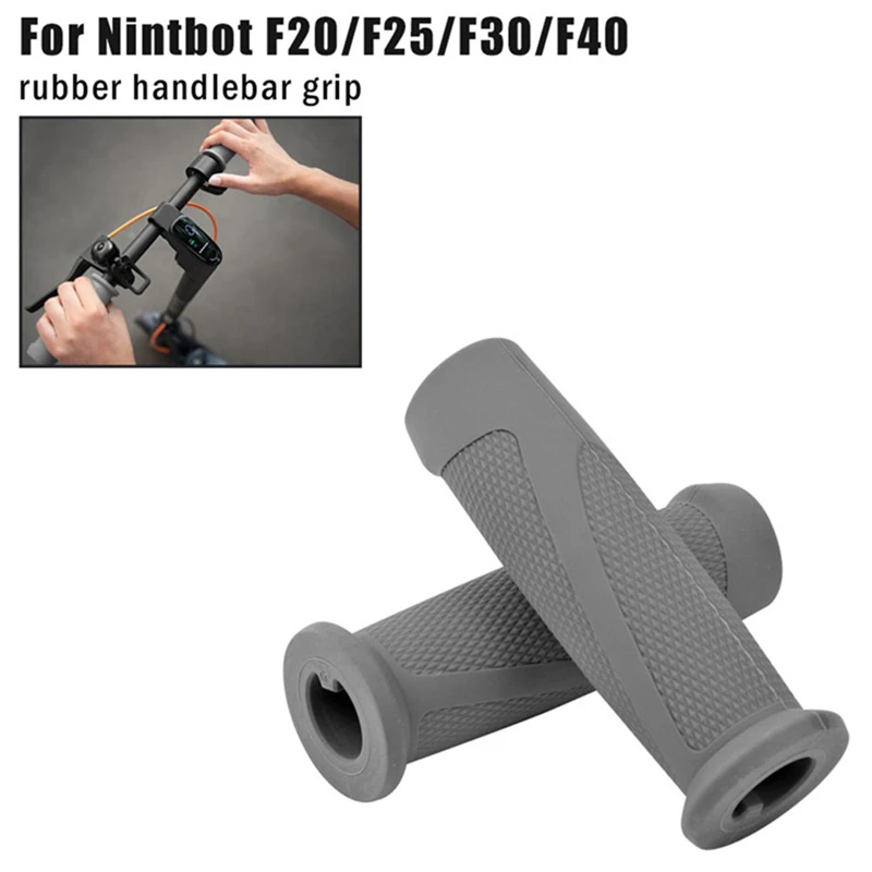 ABJX ใหม่ Handlebar Grip สําหรับ Ninebot F40 F30 F25 F20 ไฟฟ้าสกู๊ตเตอร์สเก็ตบอร์ด Handle Grip ซ้ายขวา Anti-SLIP Part