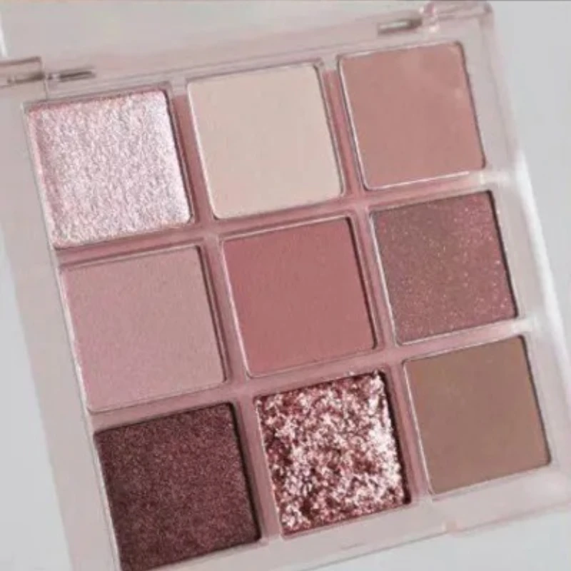 9 Colors Eyeshadow Makeup Pallete Matte Chocolate Brown Eye Shadow Palette Shimmer Shiny Eyeshadow Palette Orange Pink Wholesale