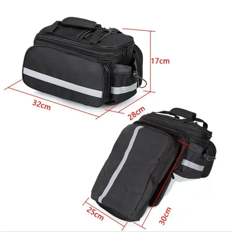 Bicycle Carrier Bag MTB Bike Rack Bags Trunk Pannier Cycling Multifunctional Large Capacity Travel Bag With Rain Cover