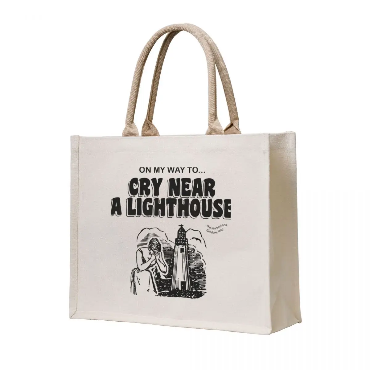 

Cry Near a Lighthouse Tote Bag sac pour femme tote bag woman Customizable tote bag