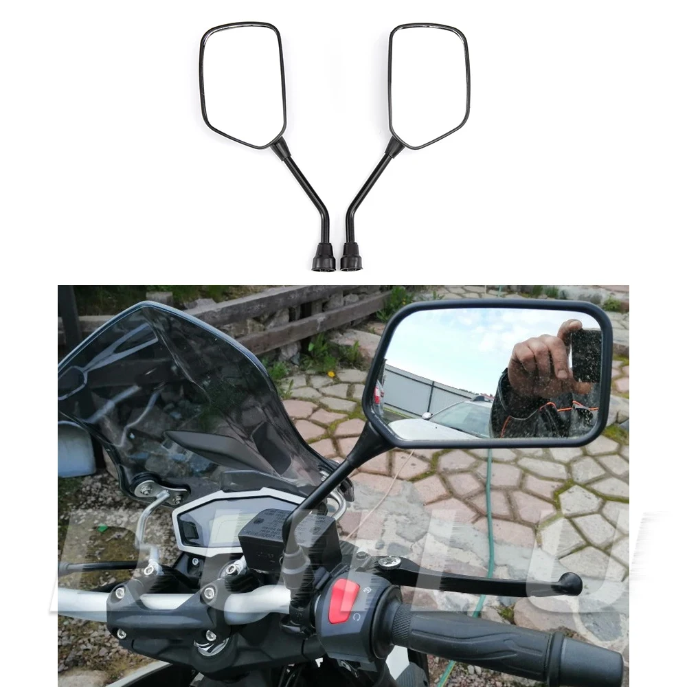 Universal 10mm Scooter Parts Motorbike Side Mirror For Suzuki Yamaha Honda CBT 125 CBT125 Motorcycle Rearview Mirror Moto