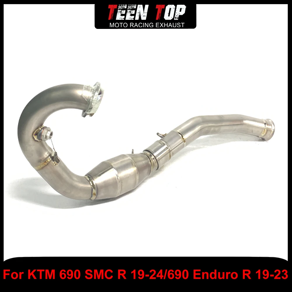 

Выхлопной коллектор для внедорожного велосипеда из титанового сплава для KTM 690 SMC R 2019-2024/690 Enduro R 2019-2023, соединительная труба выхлопного локтя