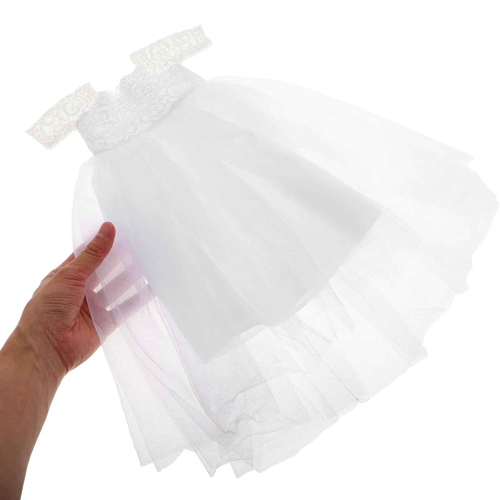 

Elegant Wedding Dress for 18 Inch Lace Satin Bridal Gown Princess Dress Accessories Perfect Gift for Girls Special