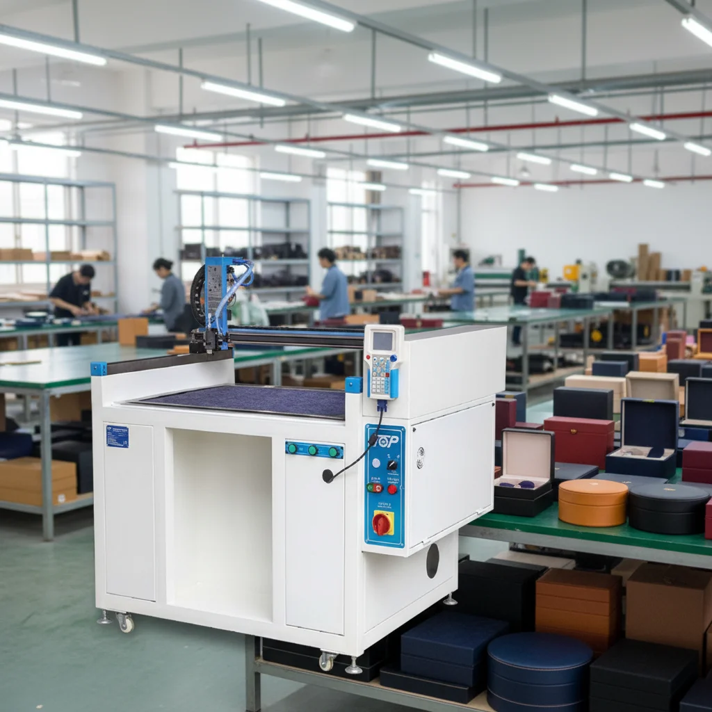 Automatic Electric Cold Glue Label Gluing Machine For Wood Case Food Packaging