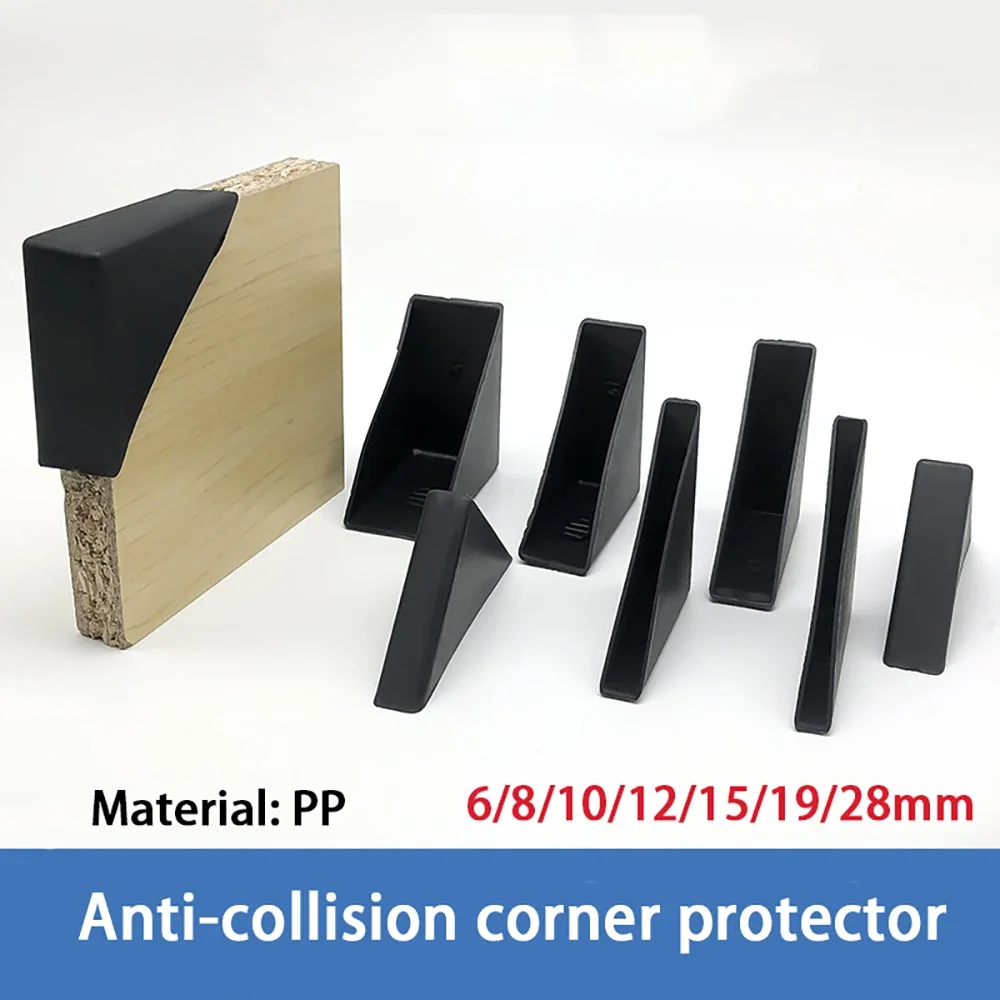 6/8/10/12/15/28mm Plastic Triangle Right Angle Home Protection Angle Anti-Collision Glass Corner Protector Ceramic Glass Edging