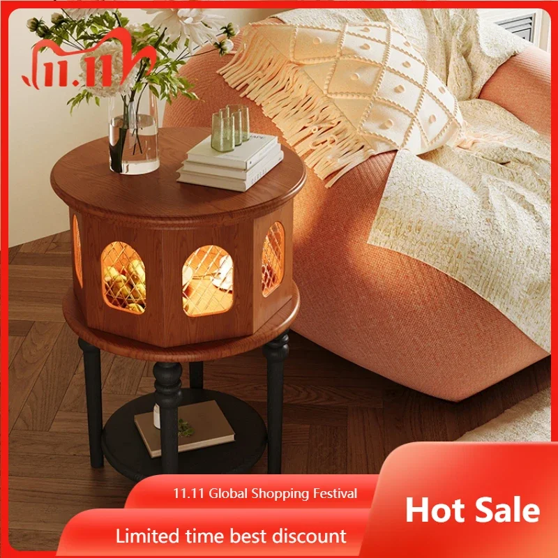 

Aesthetic Luxury Side Table Living Room Light Nordic Glass Modern End Tables Corner Design Center Salontafel Home Furniture