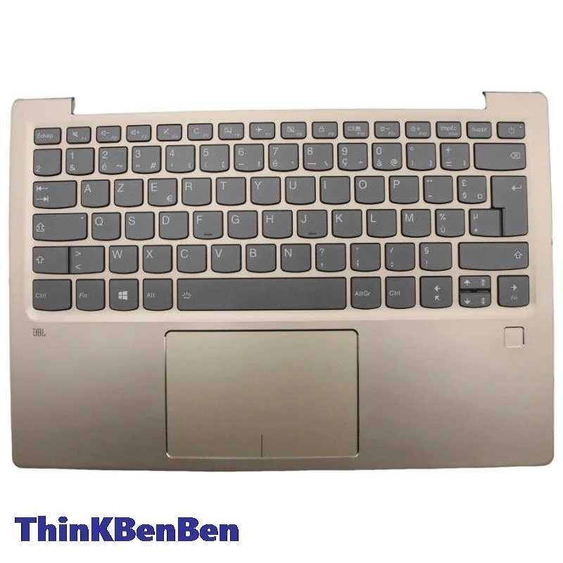 

FR French Champagne Keyboard Upper Case Palmrest Shell Cover For Lenovo Ideapad 720 13 13IKB 13ARR 5CB0P18943