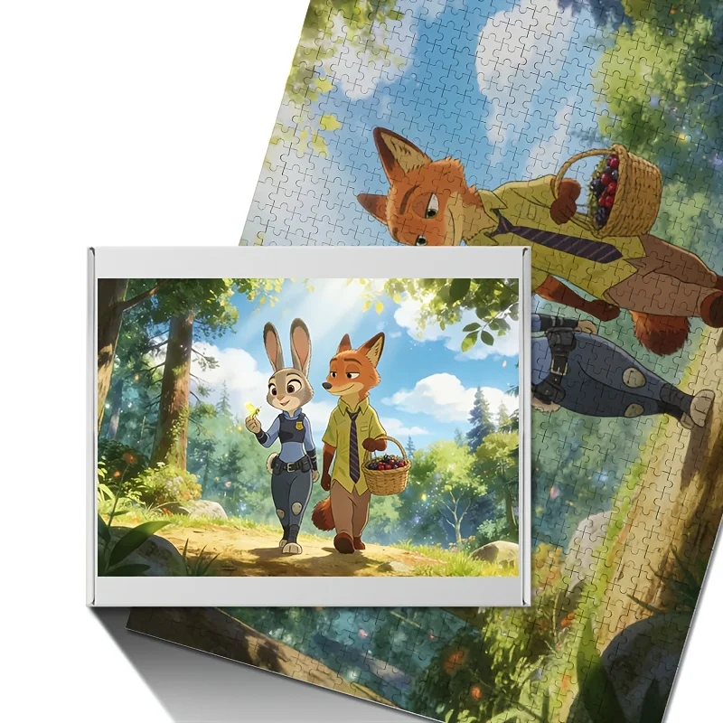 1000 ชิ้น จิ๊กซอว์ภาพพิมพ์ลายดิสนีย์ ซูโทเปีย จูดี้ ฮอปส์ และ นิค ไวลด์ |   ความยากสูง, ของตกแต่งบ้าน, เหมาะสำหรับห้องเรียน, ห้องครัว