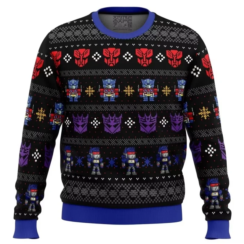 I want an ugly Christmas sweater disguised as Transformers for Christmas