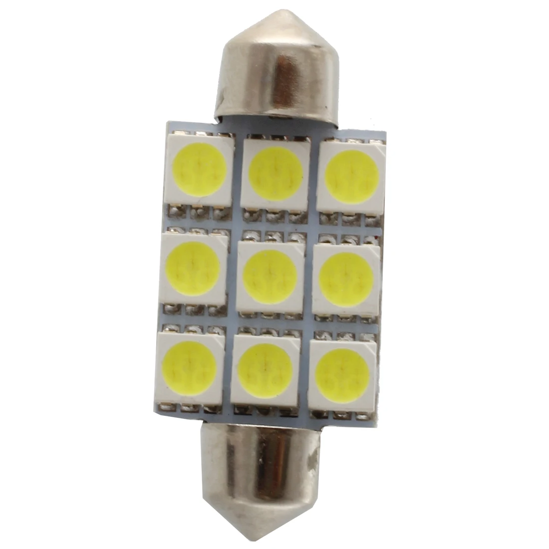 

ABZS 10 шт. 9 светодиодных ламп SMD 5050 для внутреннего освещения, 39 мм, 12 В постоянного тока, белые